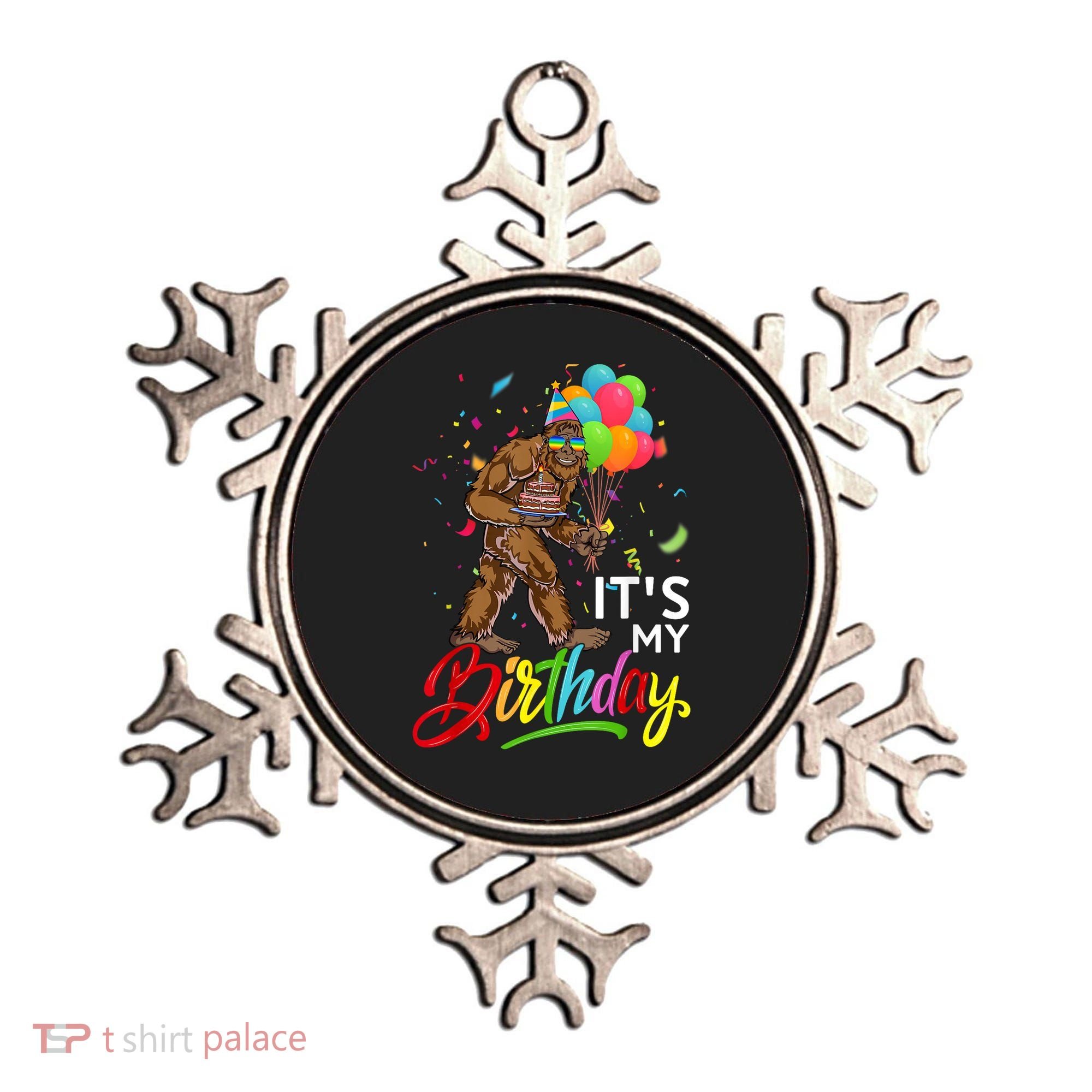 Funny ItS My Birthday Bigfoot Sasquatch Party Celebration Ornament