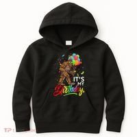 Funny ItS My Birthday Bigfoot Sasquatch Party Celebration Kids Hoodie thumb 0