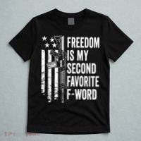 Freedom Is My Second Favorite F Word Funny Gun Joke (BACK) T-Shirt thumb 5