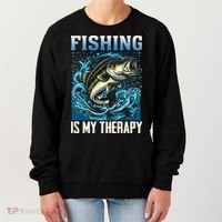 Fishing Is My Therapy Women's Sweatshirt thumb 0