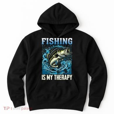 Fishing Is My Therapy Hoodie