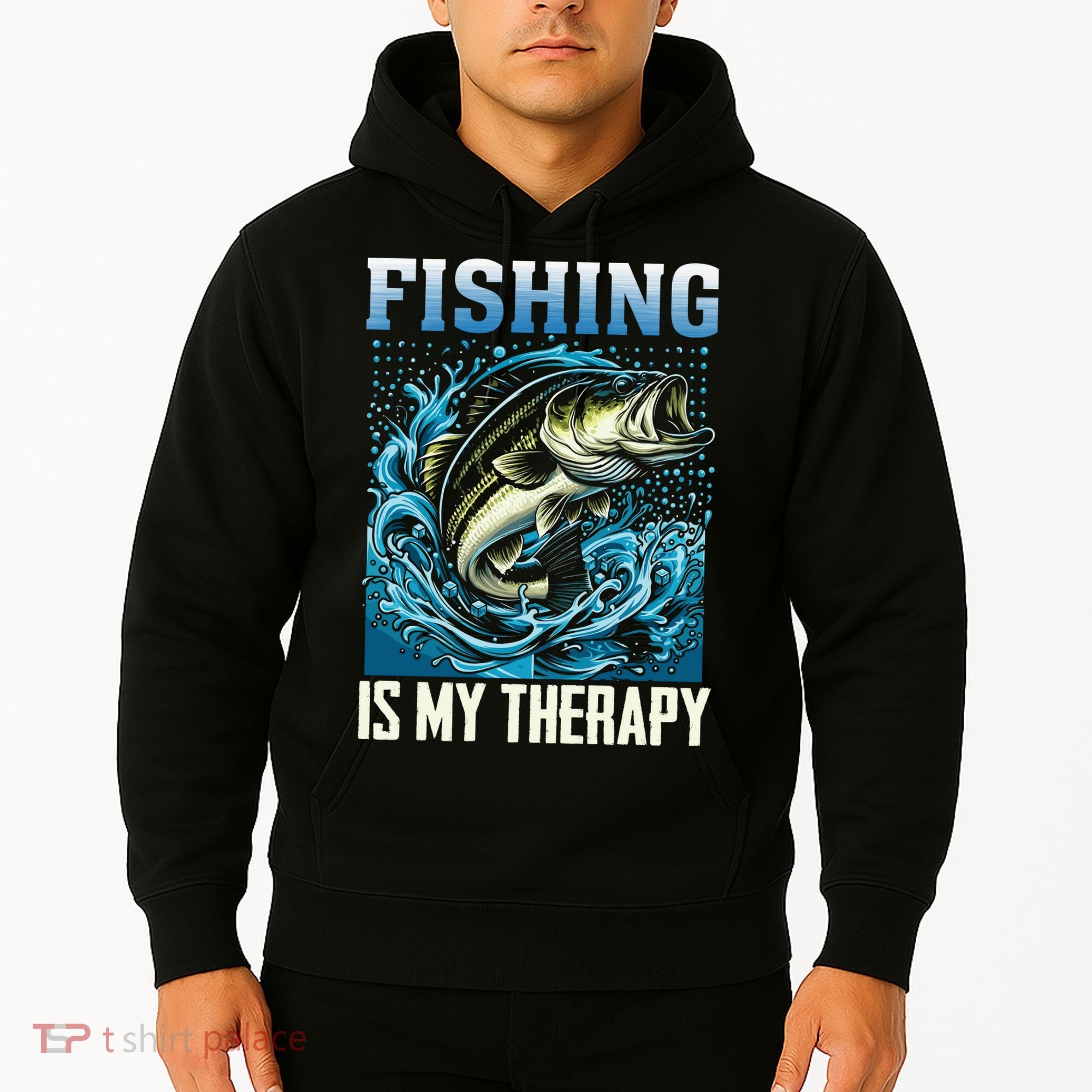 Fishing Is My Therapy Hoodie