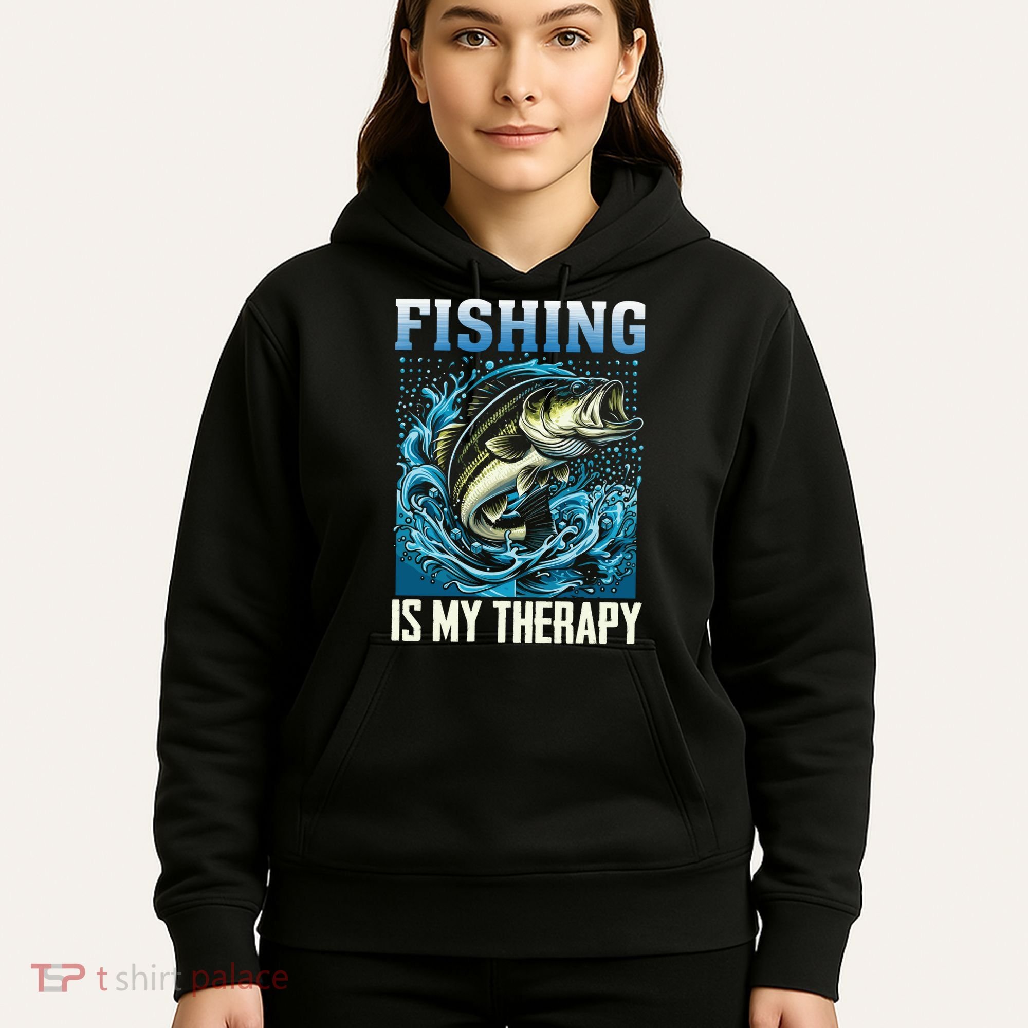 Fishing Is My Therapy Hoodie