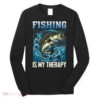 Fishing Is My Therapy Long Sleeve Shirt thumb 0