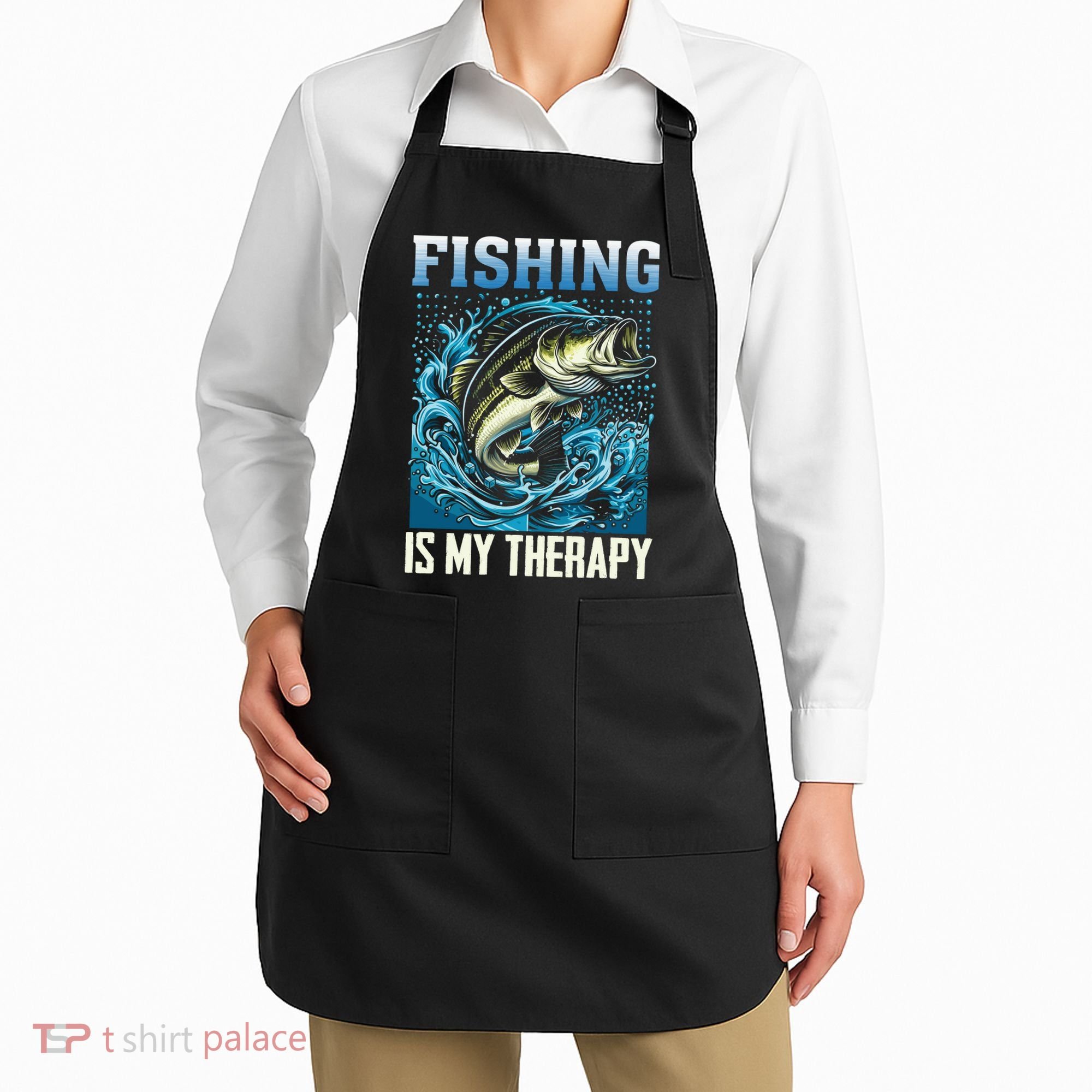 Fishing Is My Therapy Apron