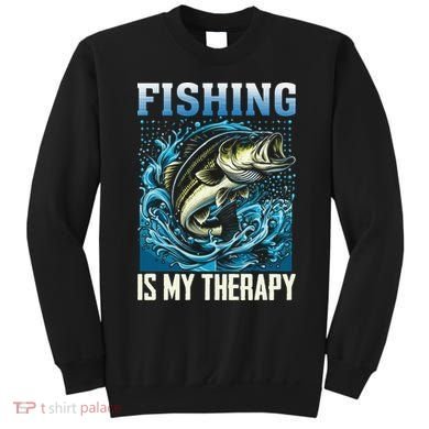 Fishing Is My Therapy Sweatshirt