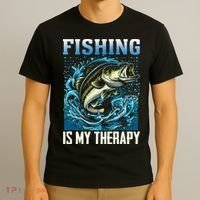 Fishing Is My Therapy T-Shirt thumb 3