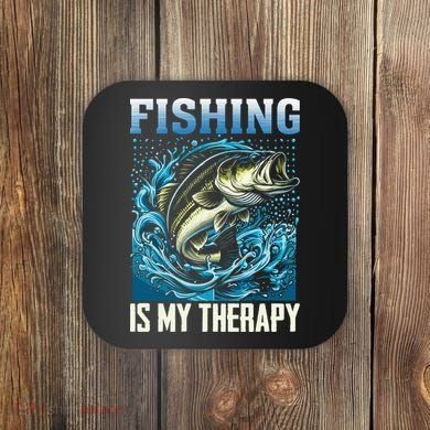 Fishing Is My Therapy Coaster