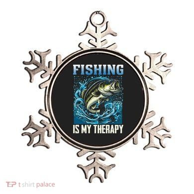 Fishing Is My Therapy Ornament