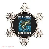 Fishing Is My Therapy Ornament thumb 0
