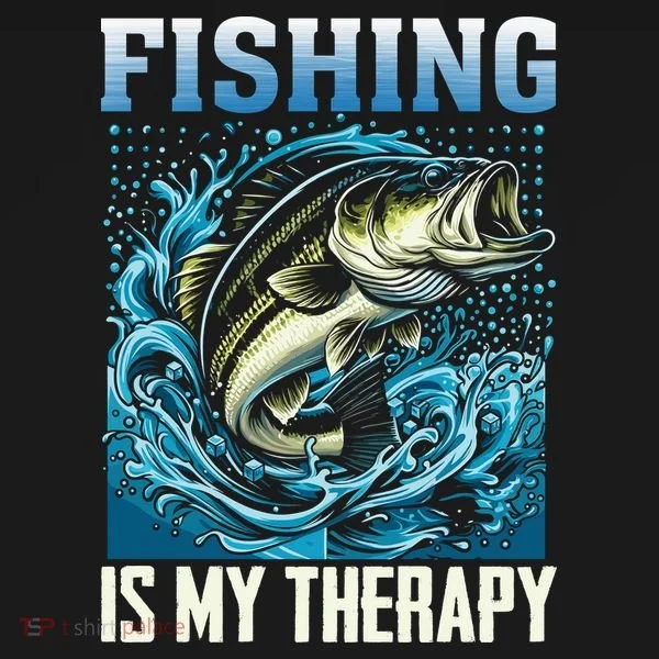 Fishing Is My Therapy Ornament