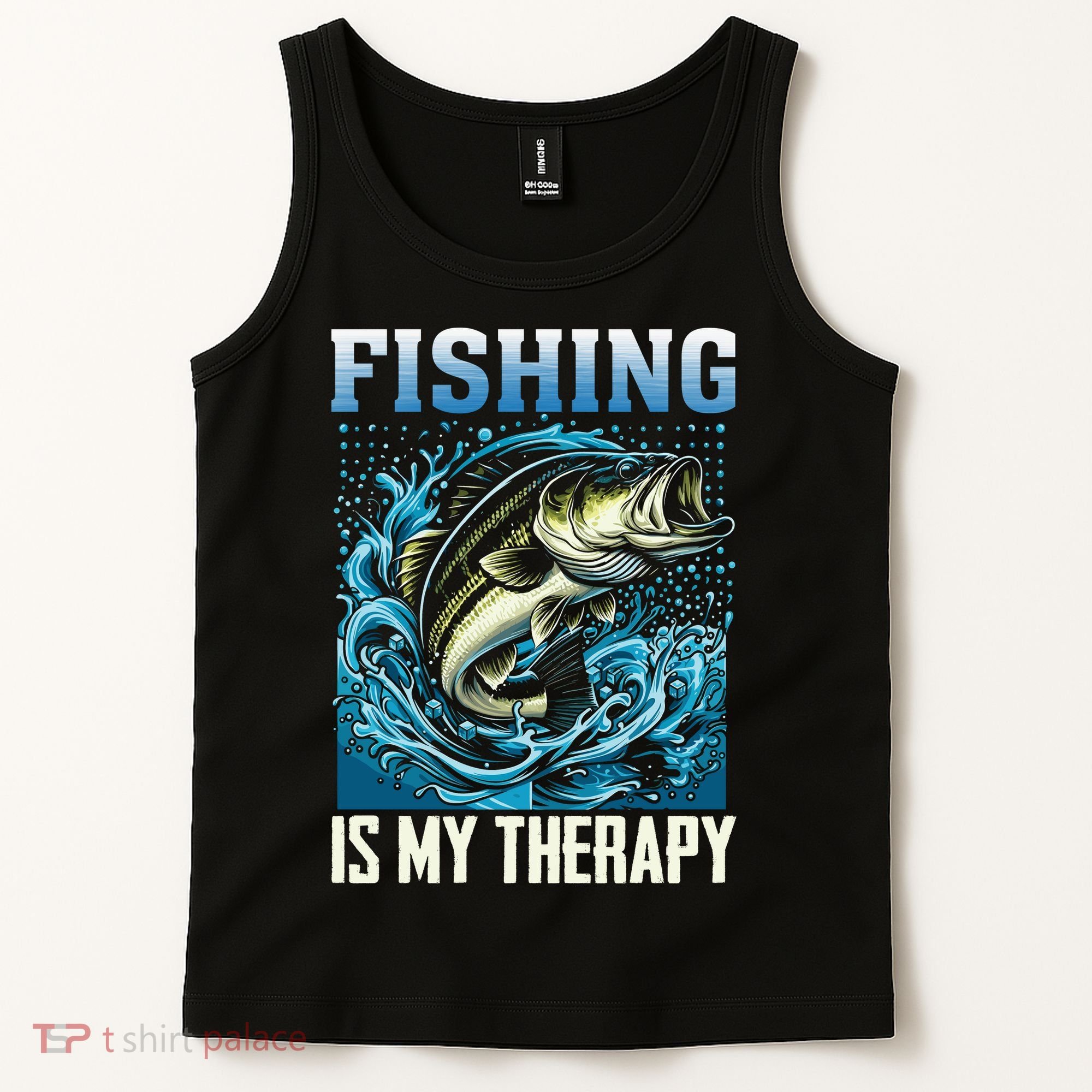 Fishing Is My Therapy Tank Top