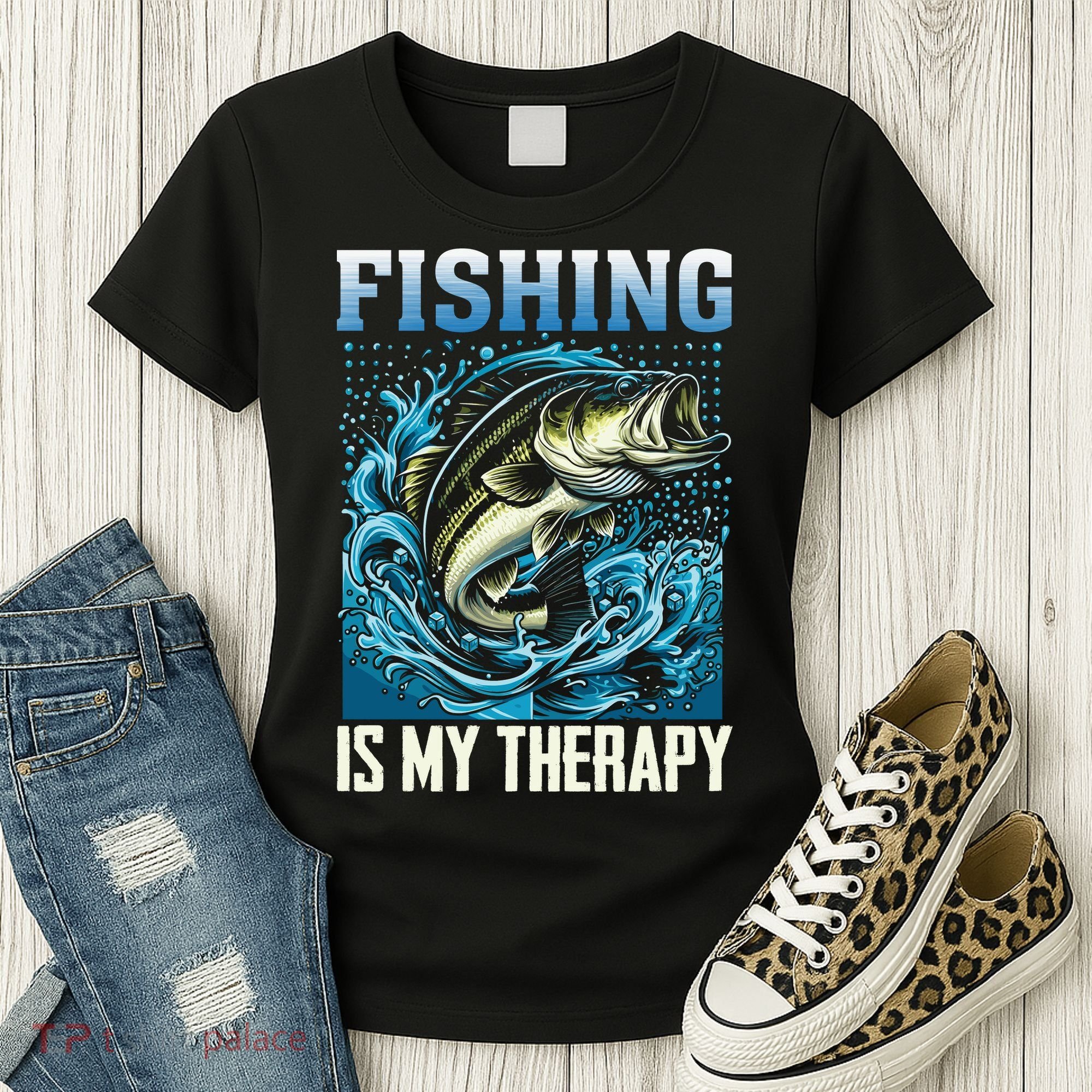 Fishing Is My Therapy Women's T-Shirt