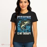 Fishing Is My Therapy Women's T-Shirt thumb 4