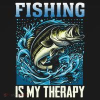 Fishing Is My Therapy Women's T-Shirt thumb 6