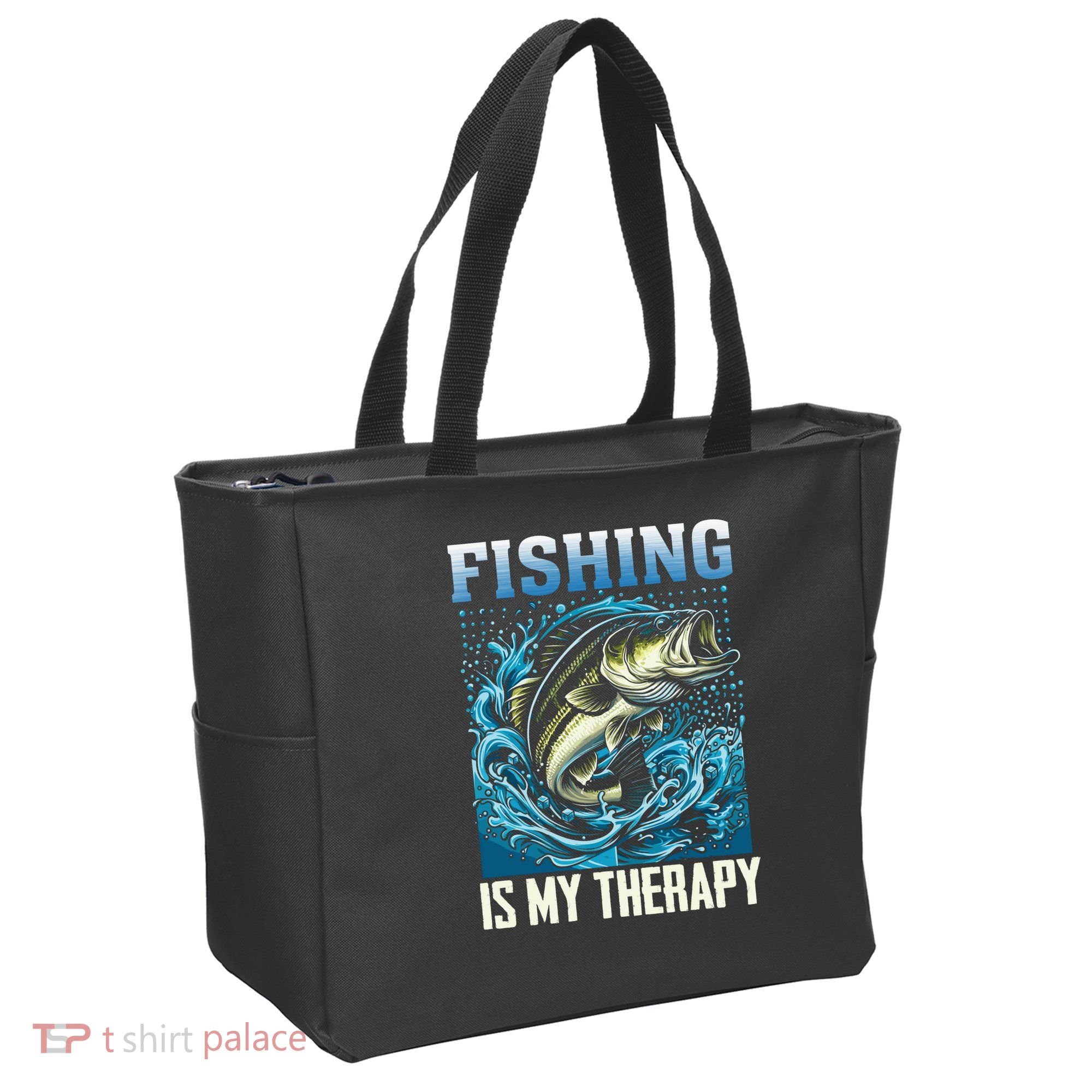Fishing Is My Therapy Tote Bag