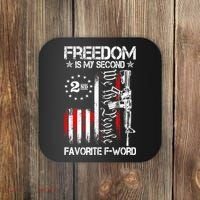 Freedom Is My Second Favorite F Word Coaster thumb 0