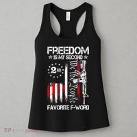 Freedom Is My Second Favorite F Word Women's Tank Top thumb 3
