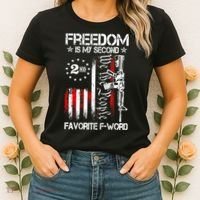 Freedom Is My Second Favorite F Word Women's T-Shirt thumb 2