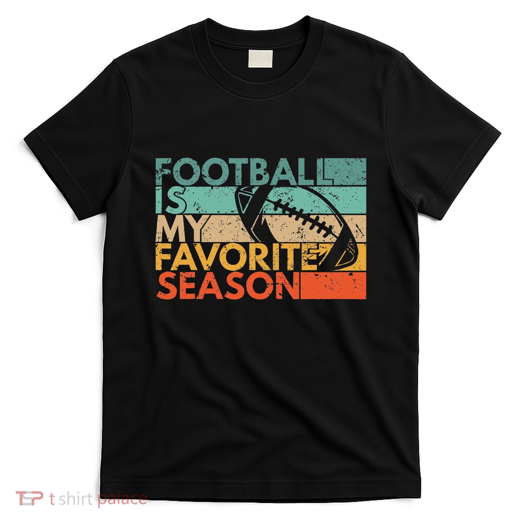 Football Is My Favorite Season Vintage Retro Football T-Shirt
