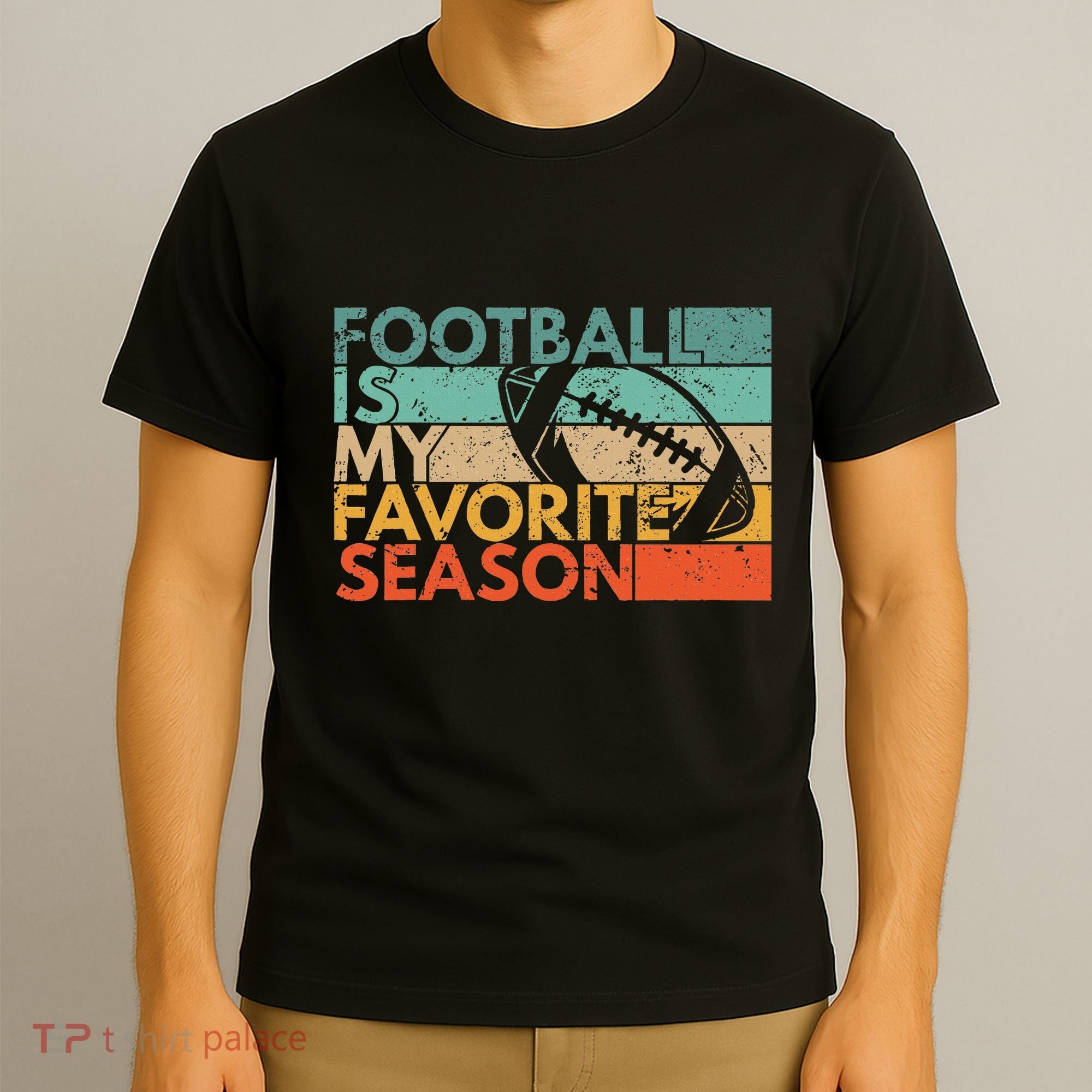 Football Is My Favorite Season Vintage Retro Football T-Shirt