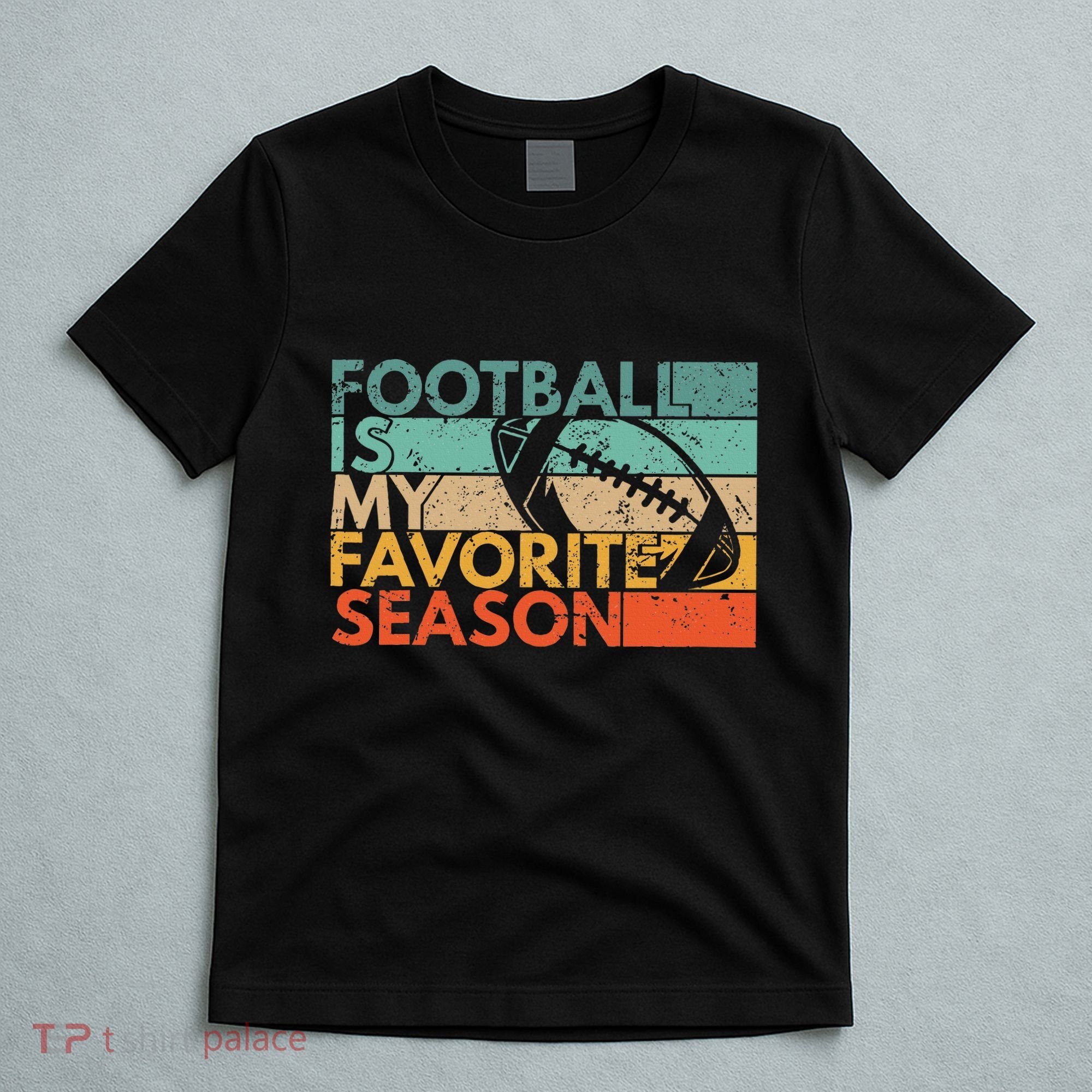 Football Is My Favorite Season Vintage Retro Football T-Shirt
