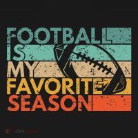 Football Is My Favorite Season Vintage Retro Football T-Shirt thumb 7