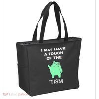 Frog I May Have A Touch Of The Tism Tote Bag thumb 2