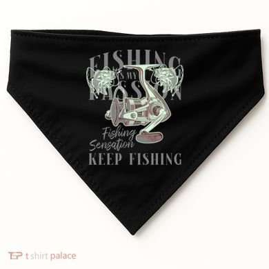 Fishing Is My Passion USA-Made Doggie Bandana