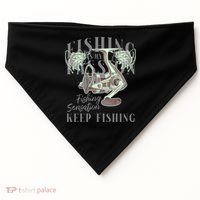 Fishing Is My Passion USA-Made Doggie Bandana thumb 0