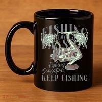 Fishing Is My Passion 11oz C Handle Ceramic Mug thumb 4