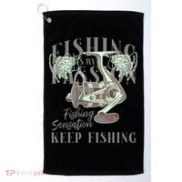 Fishing Is My Passion Golf Towel thumb 0