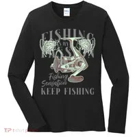 Fishing Is My Passion Women's Long Sleeve Shirt thumb 0