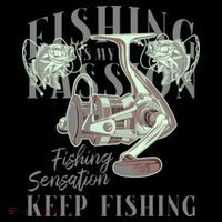 Fishing Is My Passion Kids Long Sleeve Shirt thumb 2