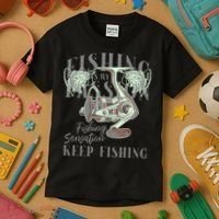 Fishing Is My Passion Kids T-Shirt thumb 3