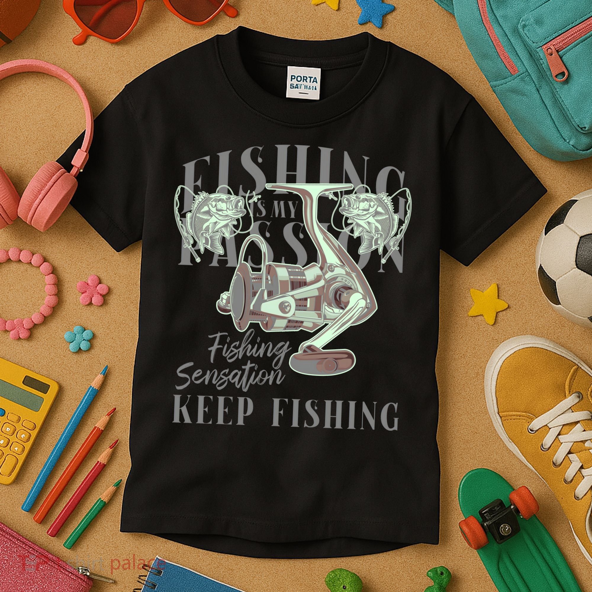 Fishing Is My Passion Kids T-Shirt