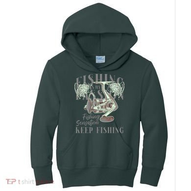 Fishing Is My Passion Kids Hoodie