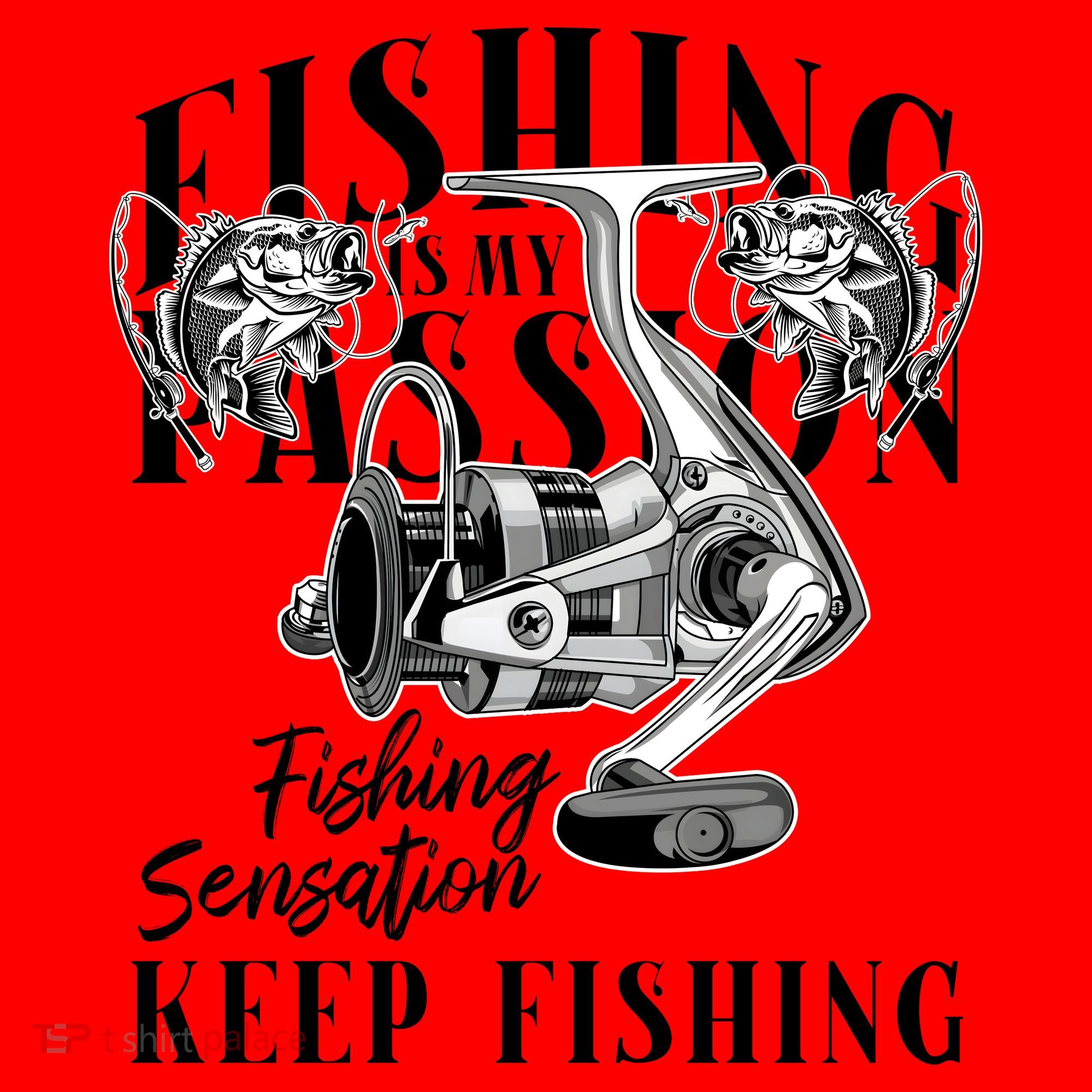 Fishing Is My Passion Santa Hat