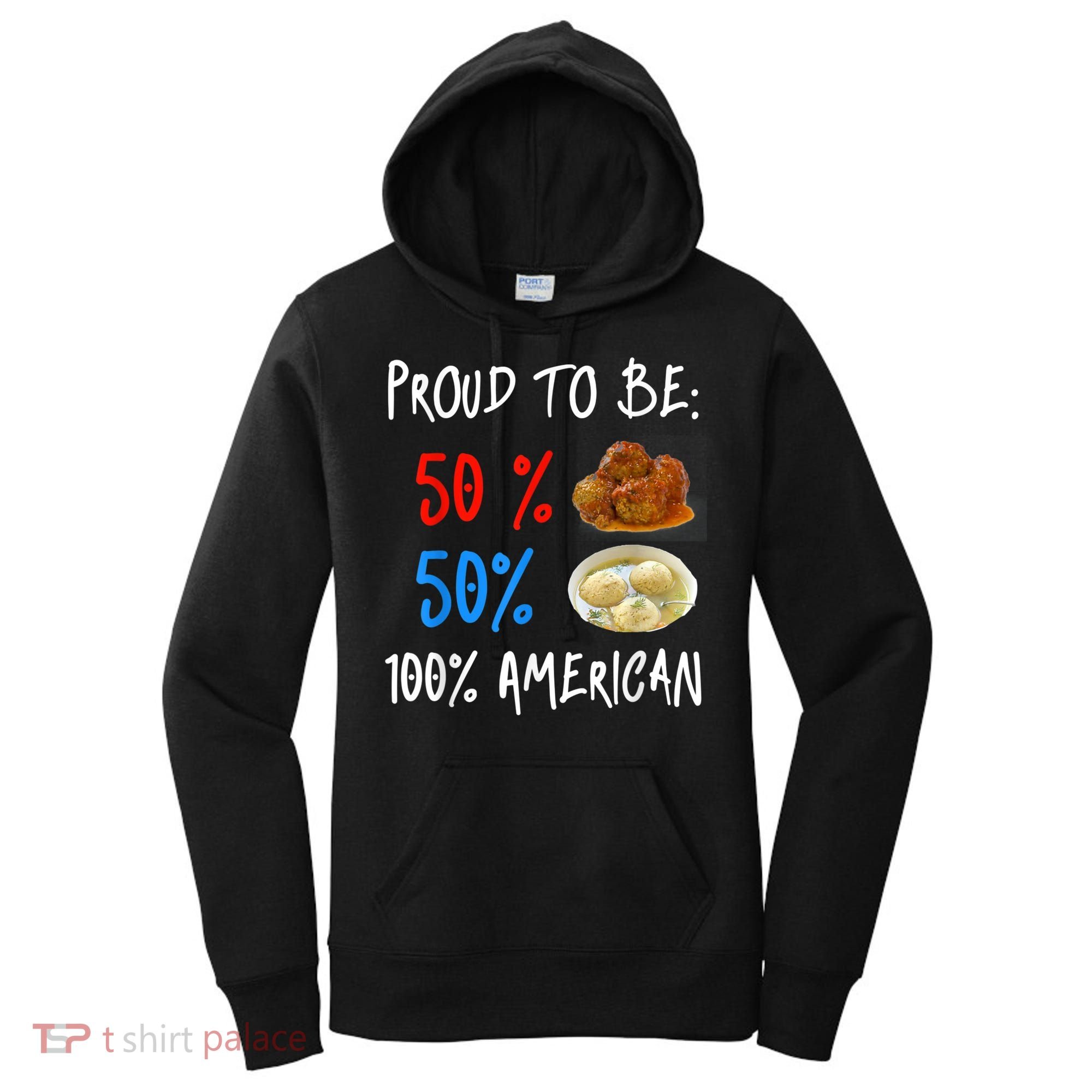 Funny Italian Meat Matzoh Ball Jewish Food Lover Women's Hoodie