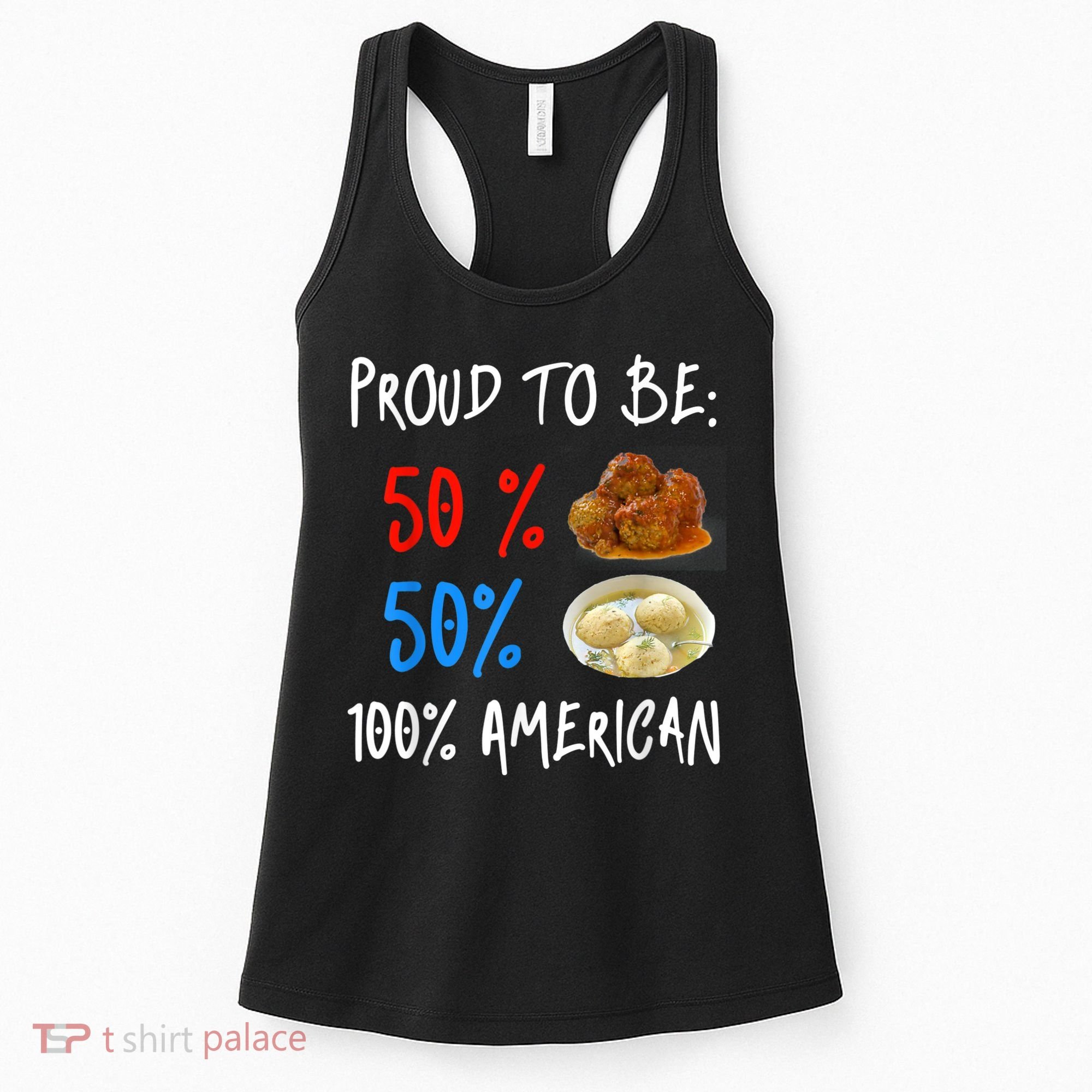 Funny Italian Meat Matzoh Ball Jewish Food Lover Women's Tank Top