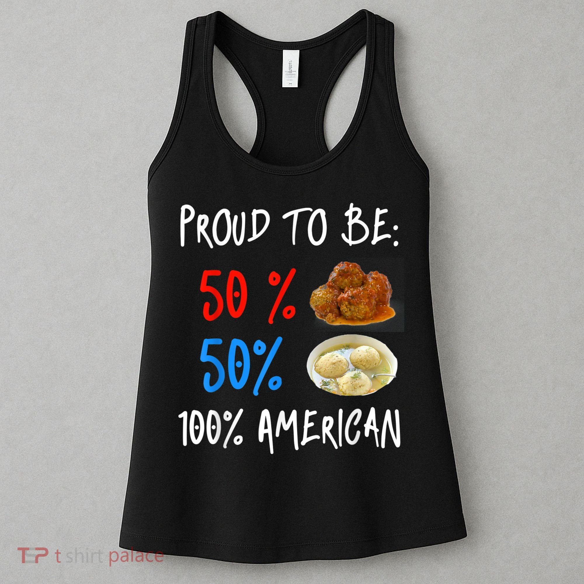 Funny Italian Meat Matzoh Ball Jewish Food Lover Women's Tank Top