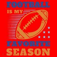 Football Is My Favorite Season Santa Hat thumb 1
