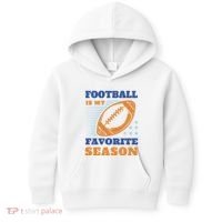 Football Is My Favorite Season Kids Hoodie thumb 0