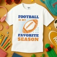 Football Is My Favorite Season Kids T-Shirt thumb 3