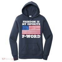 Freedom is my Favorite F Word Liberty conservative America Women's Hoodie thumb 0