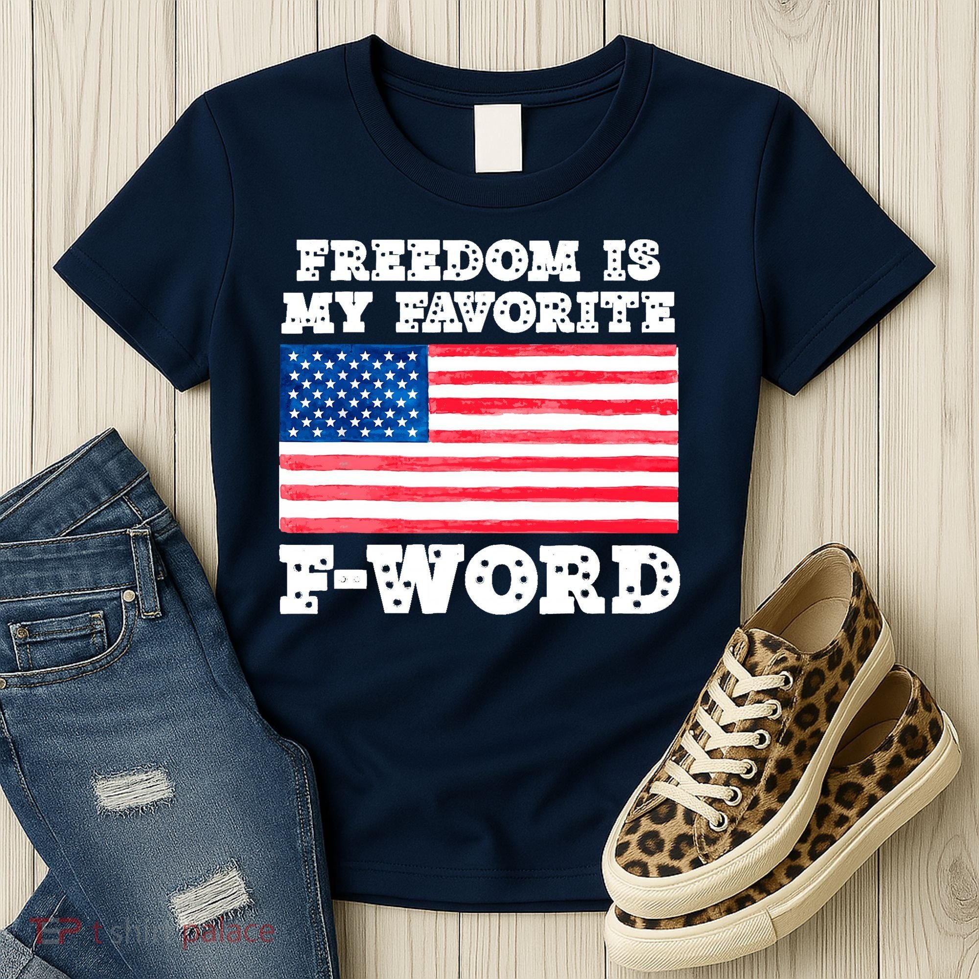 Freedom is my Favorite F Word Liberty conservative America Women's T-Shirt