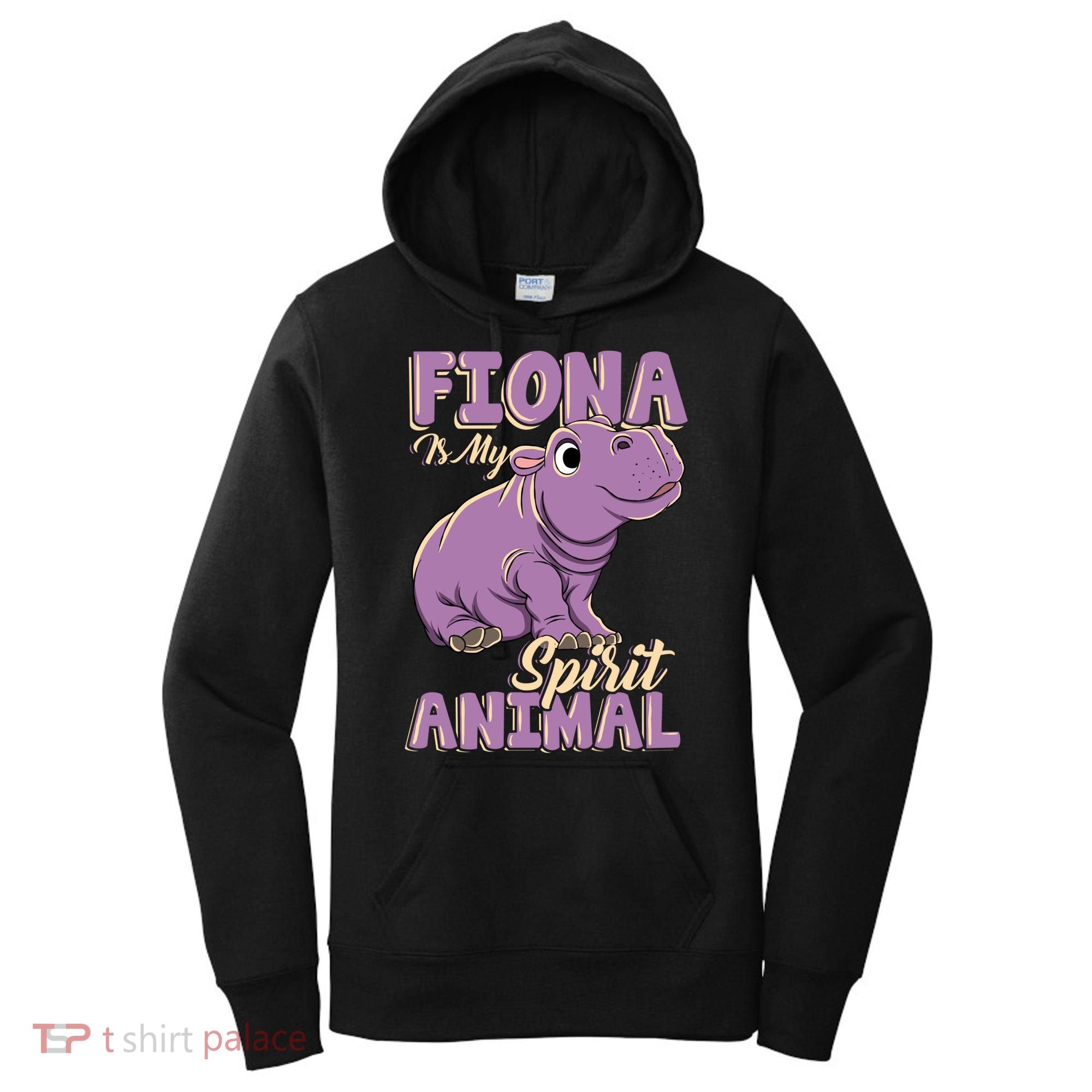 Fiona Is My Spirit Animal Baby Hippo Hippopotamus Lover Funny Gift Women's Hoodie