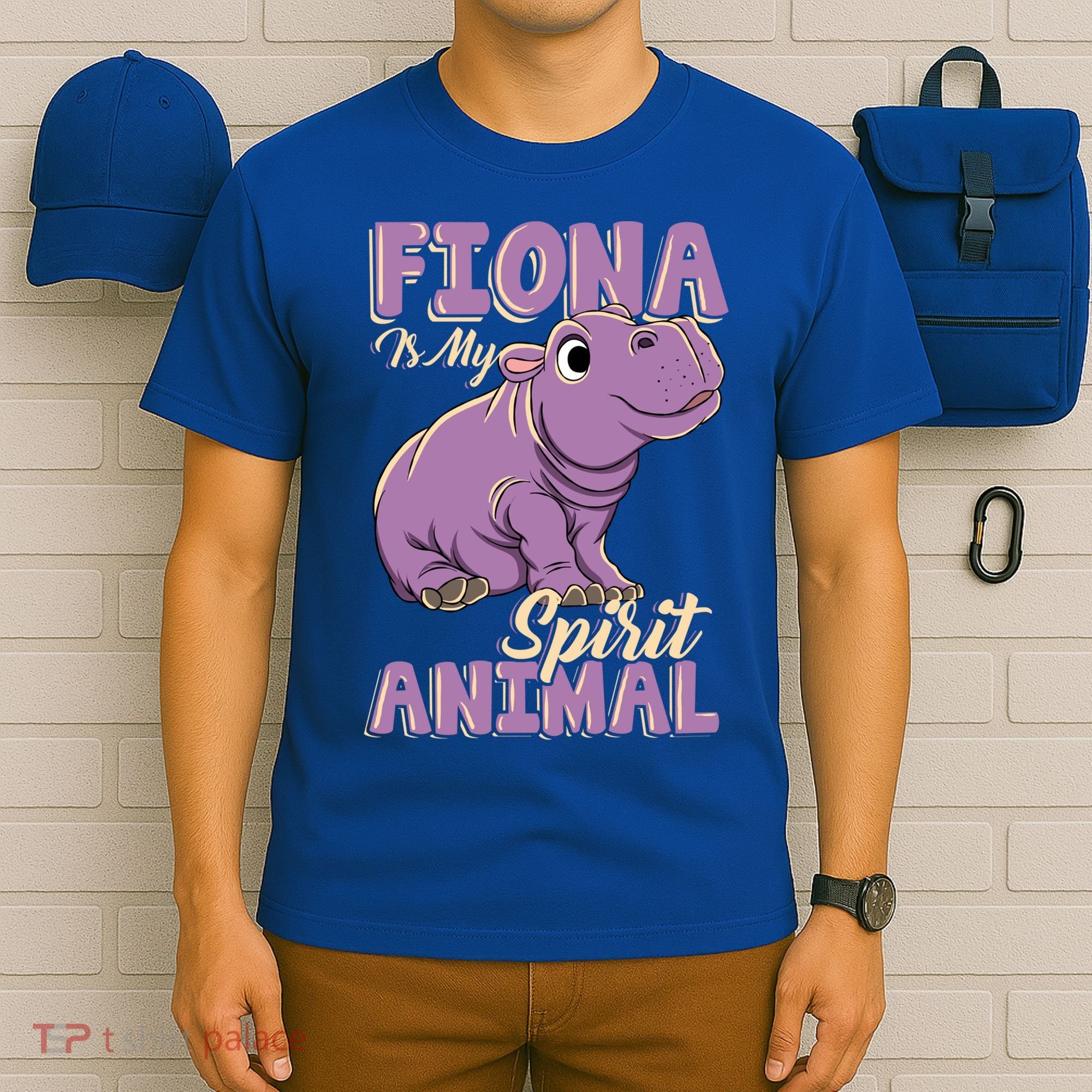 Fiona Is My Spirit Animal Baby Hippo Hippopotamus Lover Funny Gift T-Shirt
