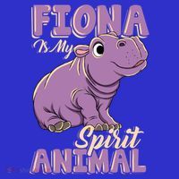 Fiona Is My Spirit Animal Baby Hippo Hippopotamus Lover Funny Gift T-Shirt thumb 7