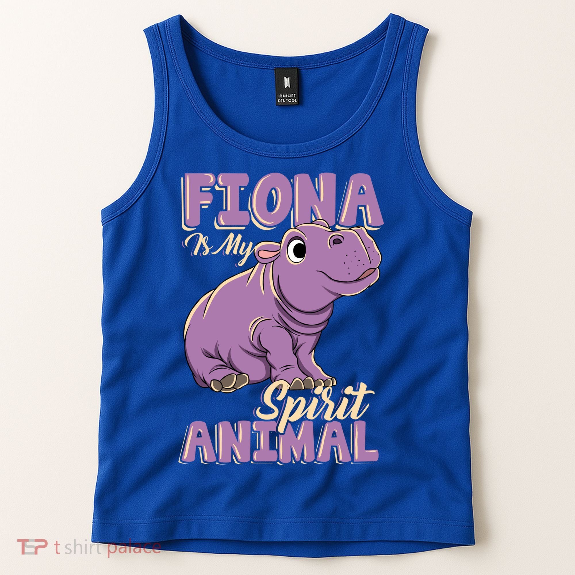 Fiona Is My Spirit Animal Baby Hippo Hippopotamus Lover Funny Gift Tank Top